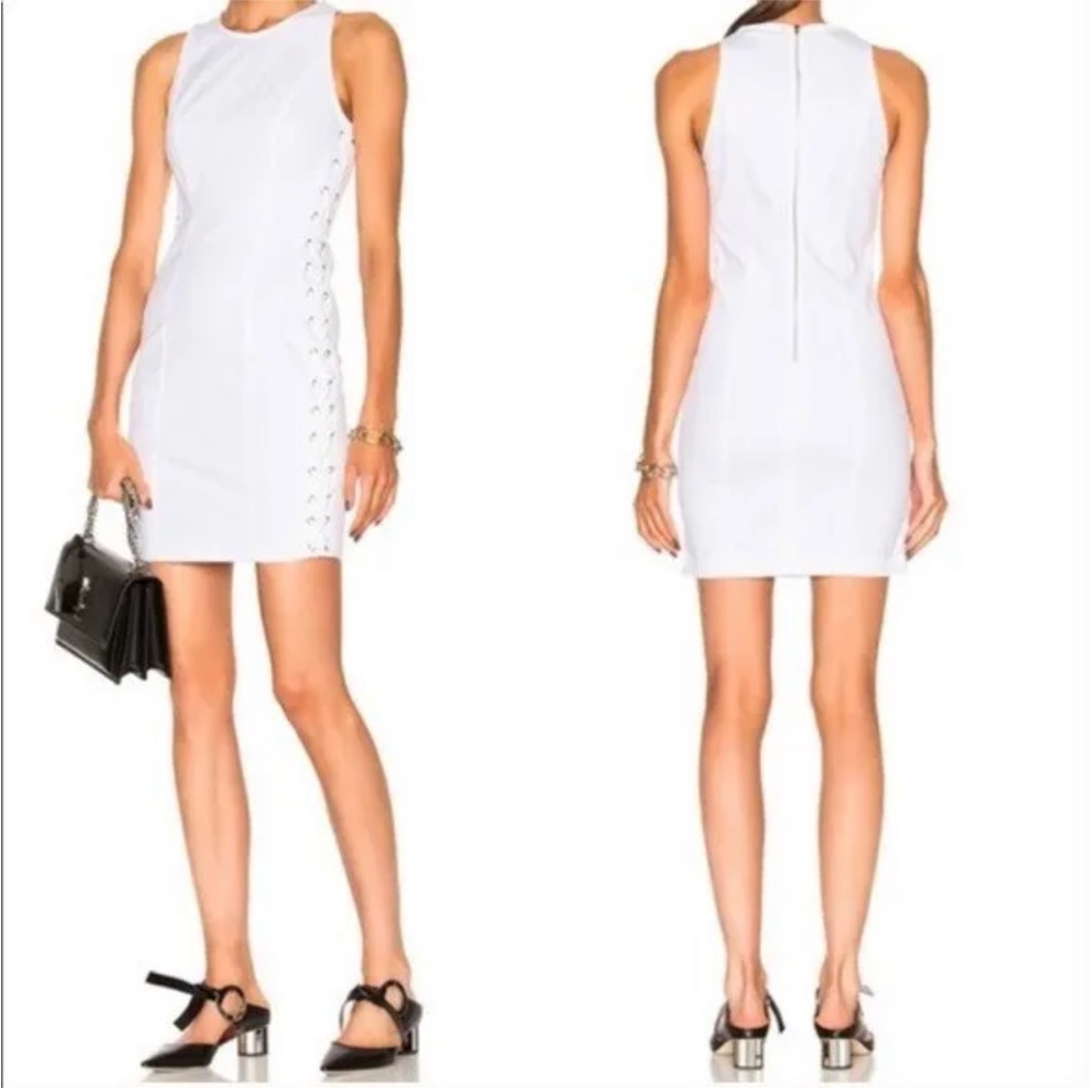 A.L.C. White Stretch Valeria Mini Dress Size 8